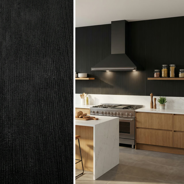 Panel ścienny BOLD Mineral Czarny 3000×1200 mm kompozyt kwarcowo-polimerowy